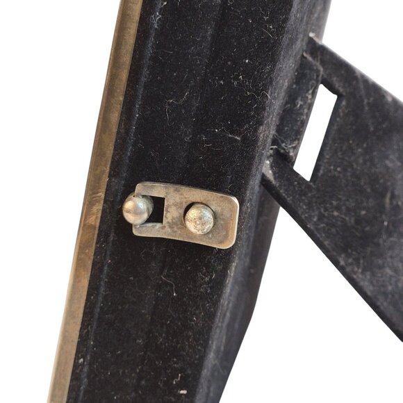 Vintage Silver Tone Picture Frame 5"x7" Hinged Back Stand Classic Home Decor - Picture 13 of 15